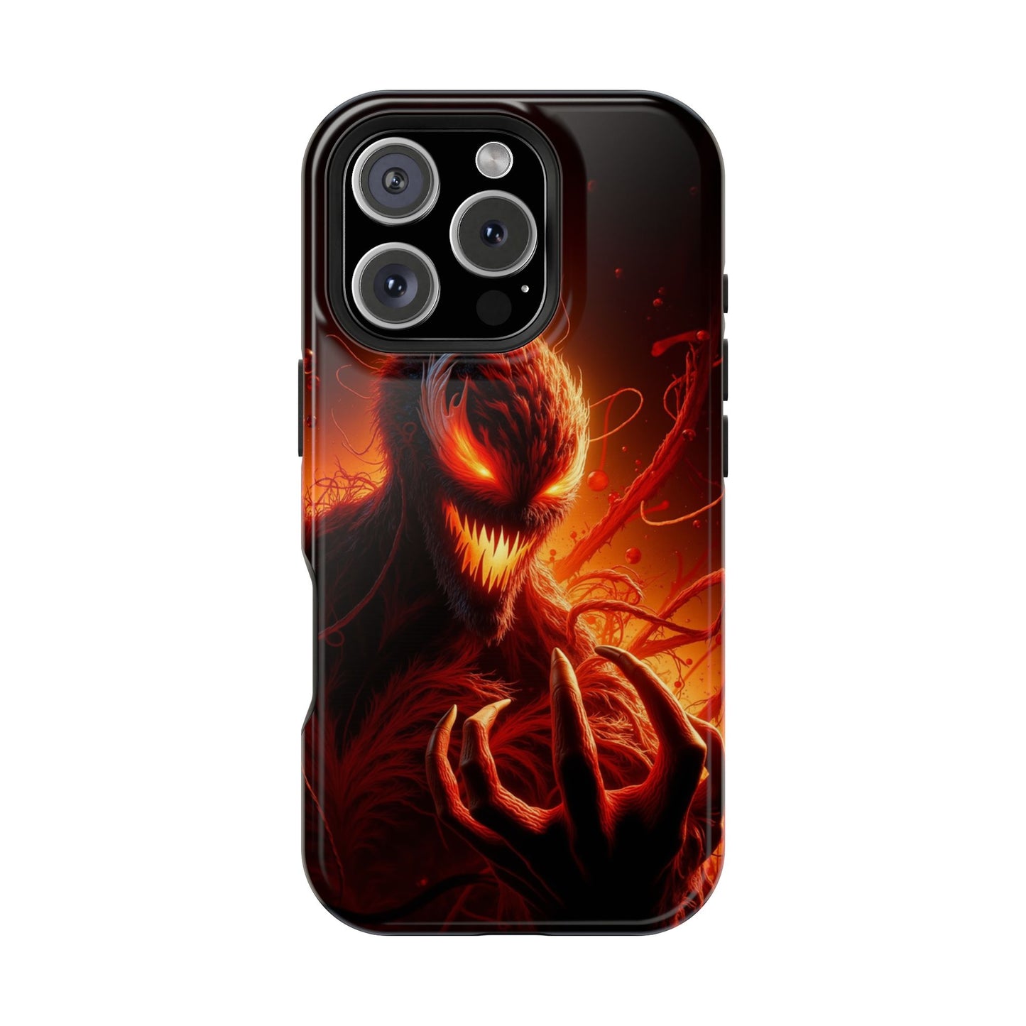 Fiery Alien Phone Case - Aesthetic iPhone Case | Sci-Fi Art Design | Gifts for Him | Unique Phone Accessories