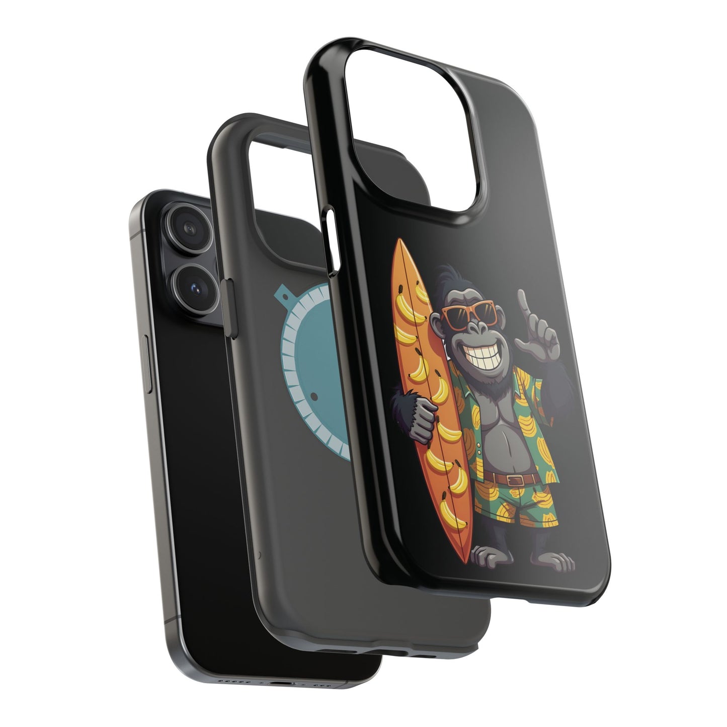 Banana Vibes Surf Gorilla Phone Case β Tropical Chill Meets Jungle Fun