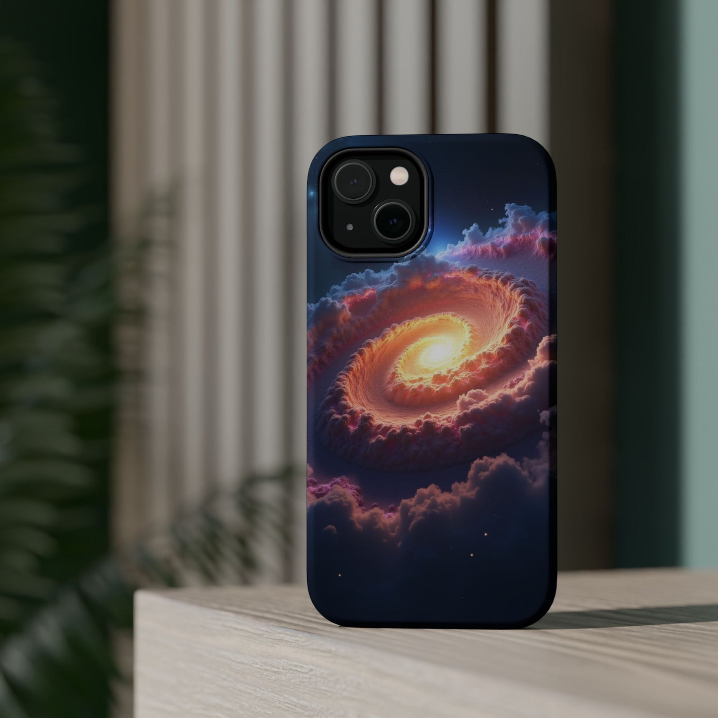 Ethereal Spiral Galaxy Phone Case for iPhone | Dreamy Aesthetic Slim Protective Cover