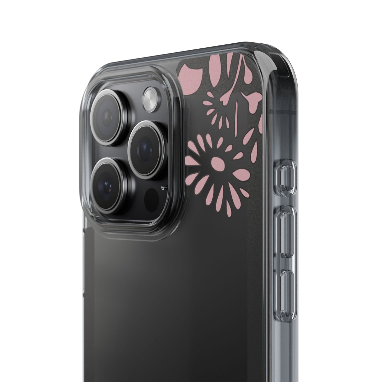 Elegant Floral Clear Phone Case β Minimalist Chic Protection