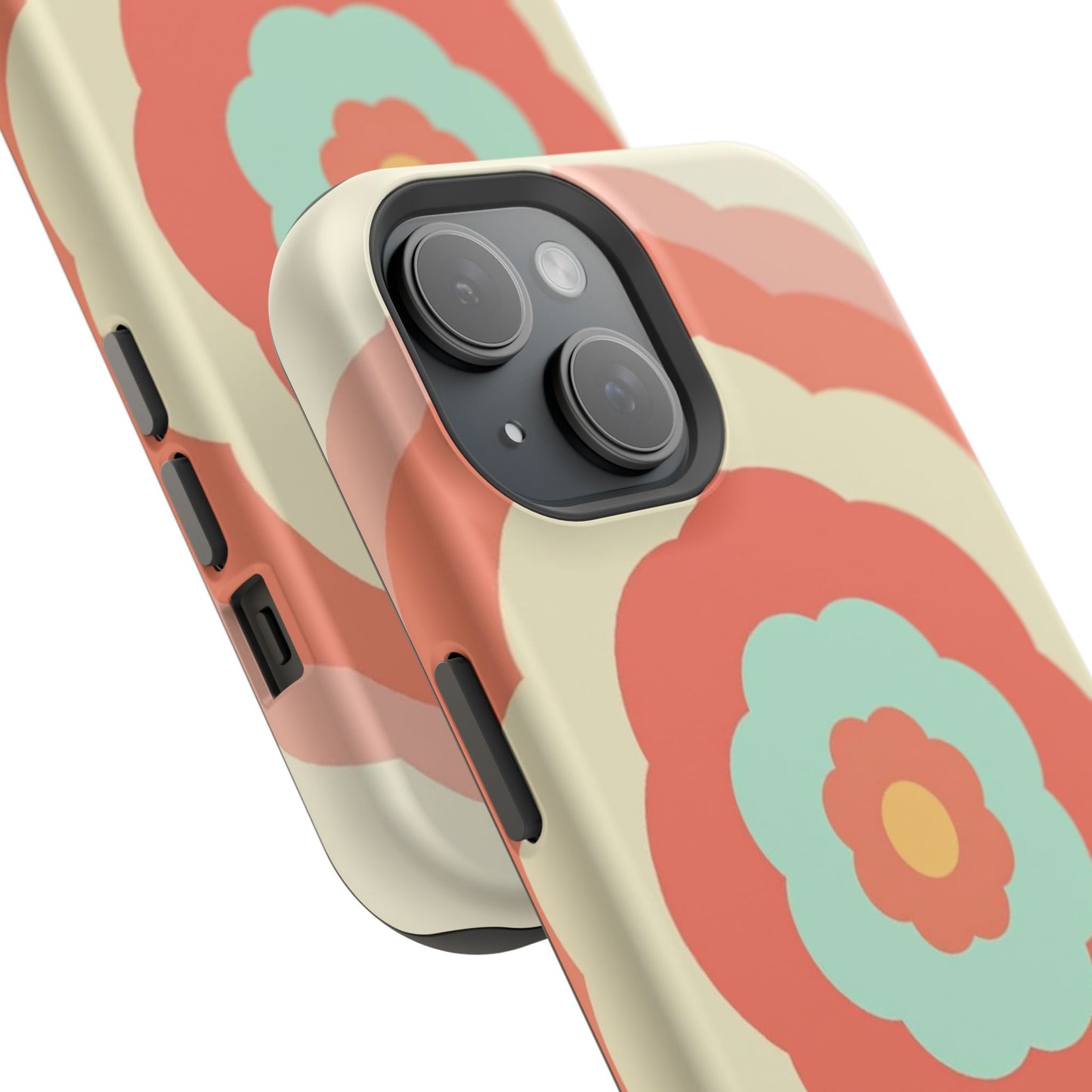 Cute Flower Phone Case - Pastel Aesthetic iPhone Case, Kawaii Gift Idea, Retro Floral Design