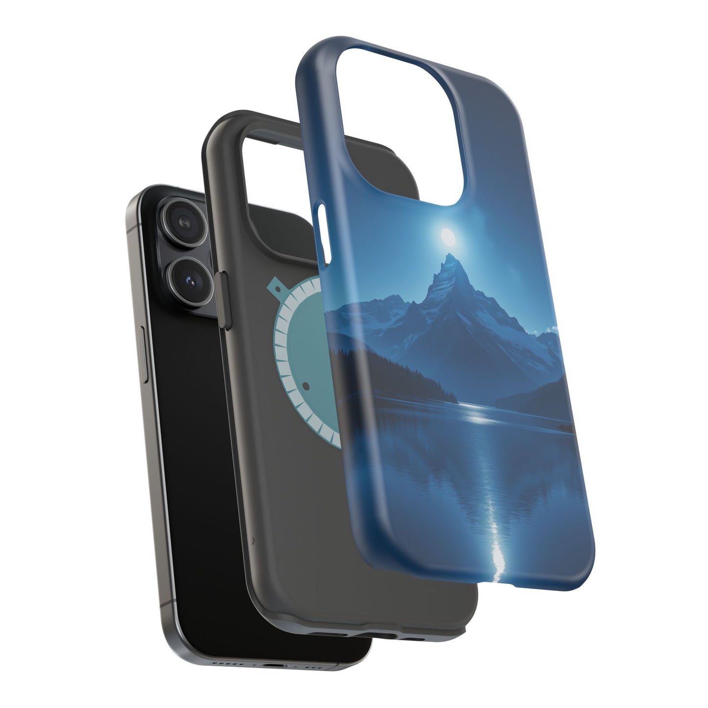 Mountain Moon Phone Case - Serene Landscape iPhone Cover - Nature Lover Gift