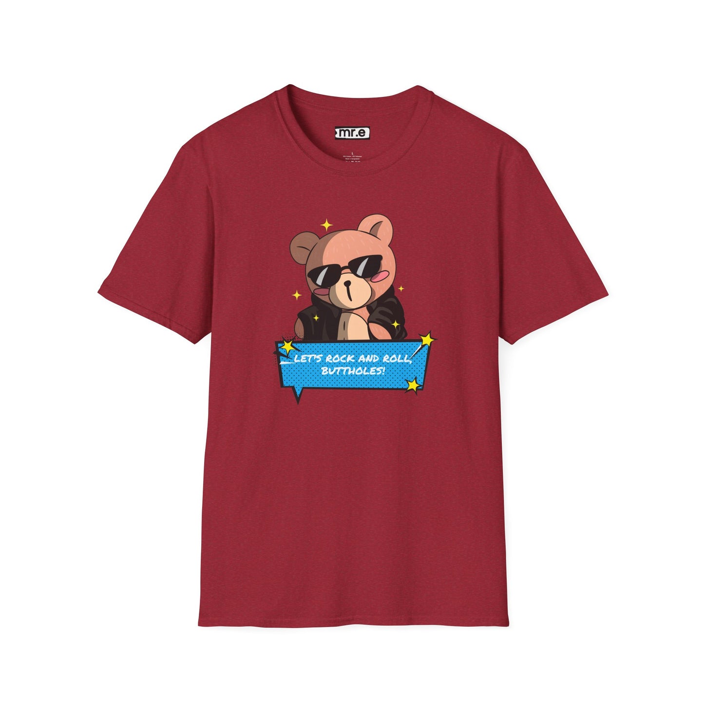 "Let’s Rock ‘n’ Roll, Buttholes!" Bold & Hilarious Graphic Tee – Sassy Body Positivity T-Shirt for the Unapologetically You