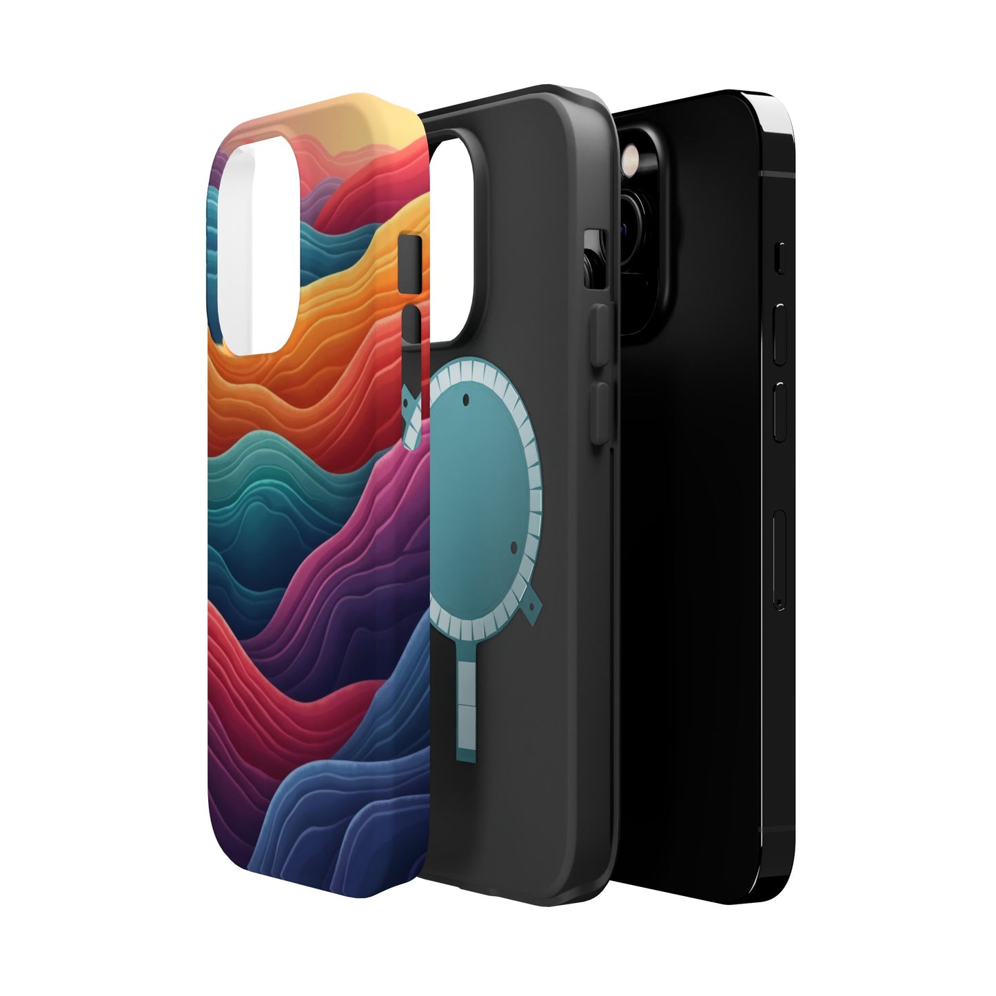 Abstract Wave Phone Case - Aesthetic iPhone Case, Pastel Gift Idea, Trendy Summer Accessory