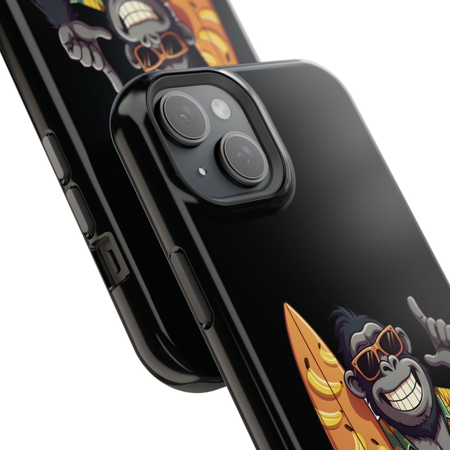 Banana Vibes Surf Gorilla Phone Case β Tropical Chill Meets Jungle Fun