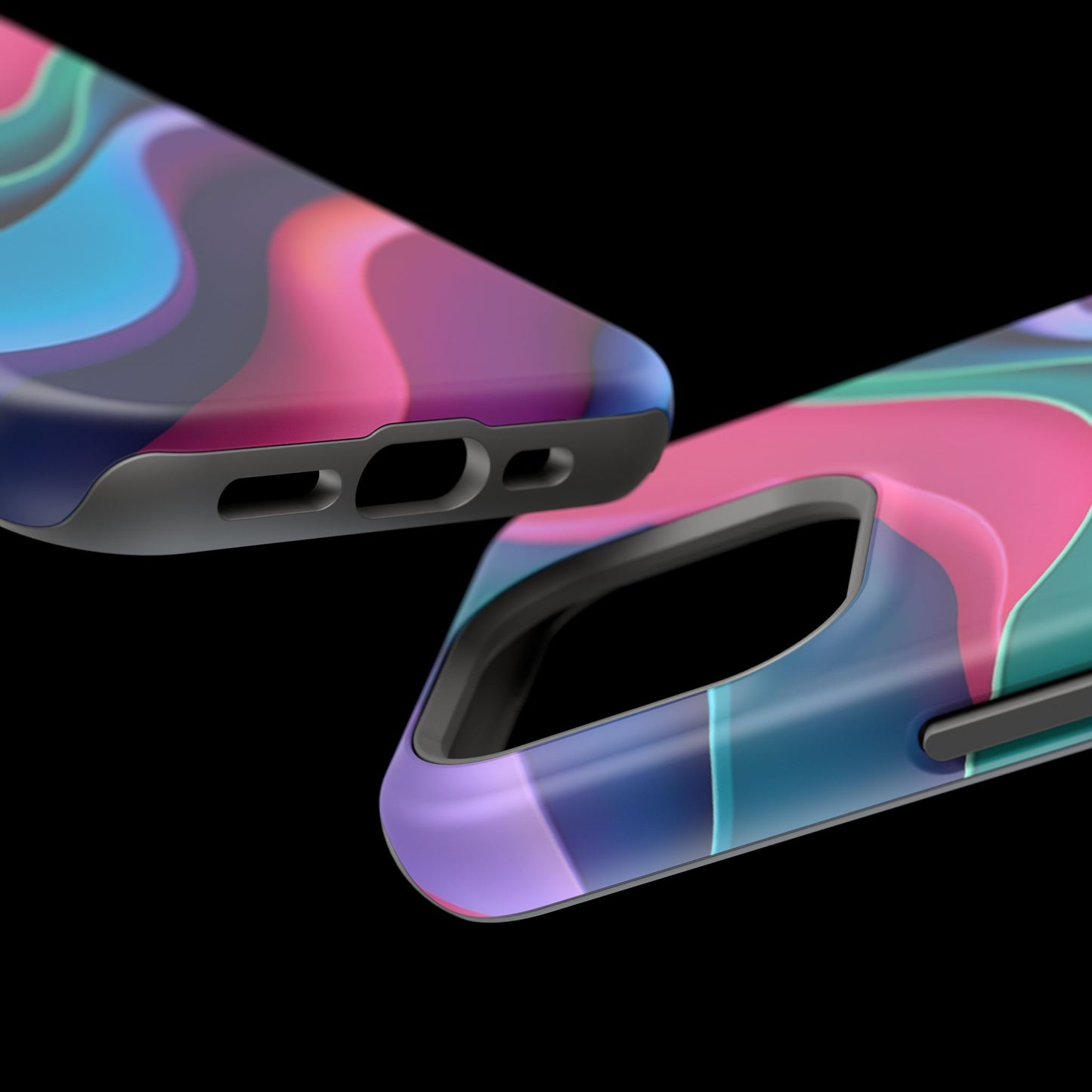 Aesthetic Wave Phone Case - Colorful iPhone Case, Ocean Gift Idea, Trendy Summer Accessory