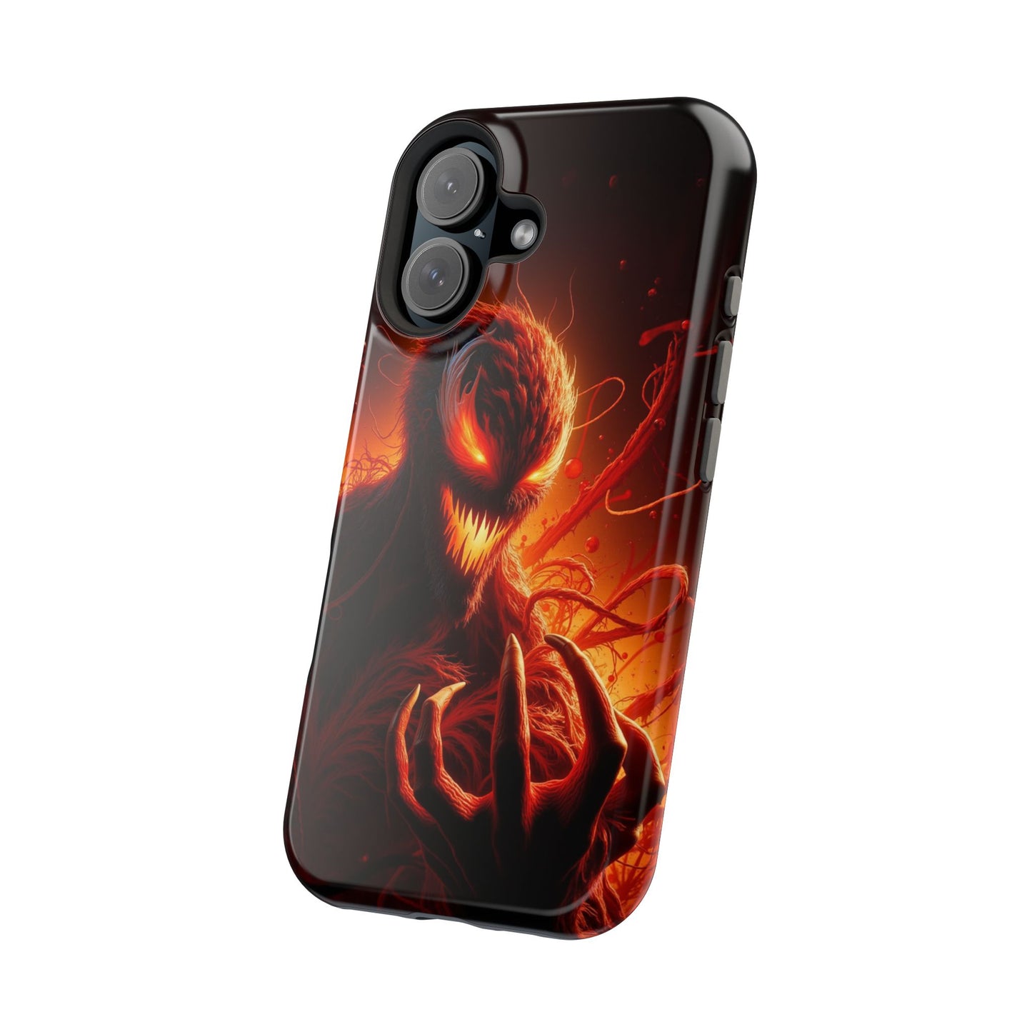 Fiery Alien Phone Case - Aesthetic iPhone Case | Sci-Fi Art Design | Gifts for Him | Unique Phone Accessories