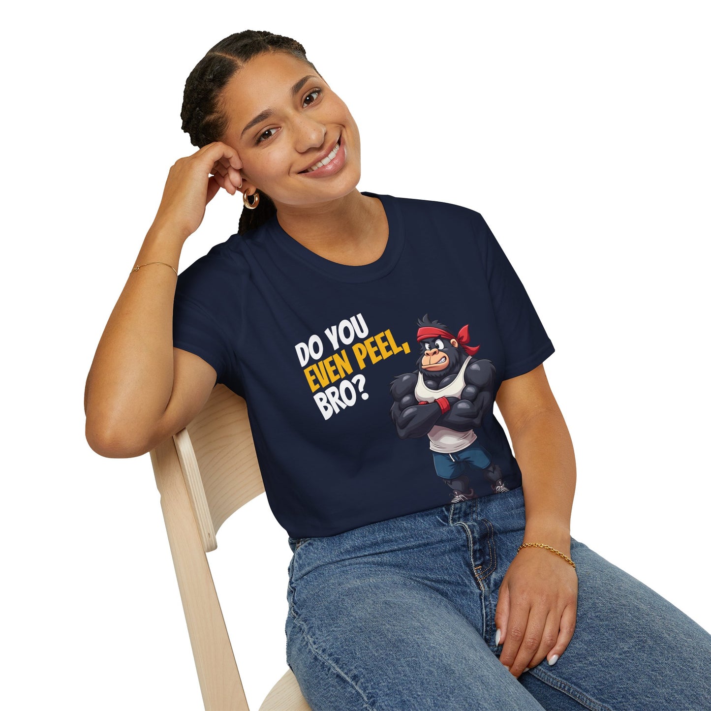 Do You Even Peel, Bro? β Funny Gym Gorilla T-Shirt