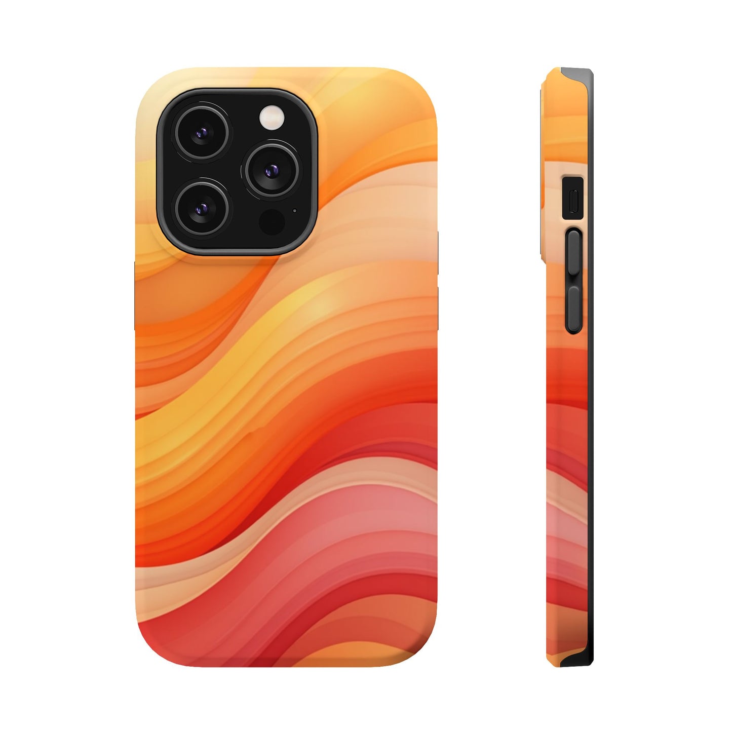 Sunset Phone Case - Aesthetic iPhone Case | Warm Gradient Wave Design | Gifts for Her | Beachy Summer Vibes