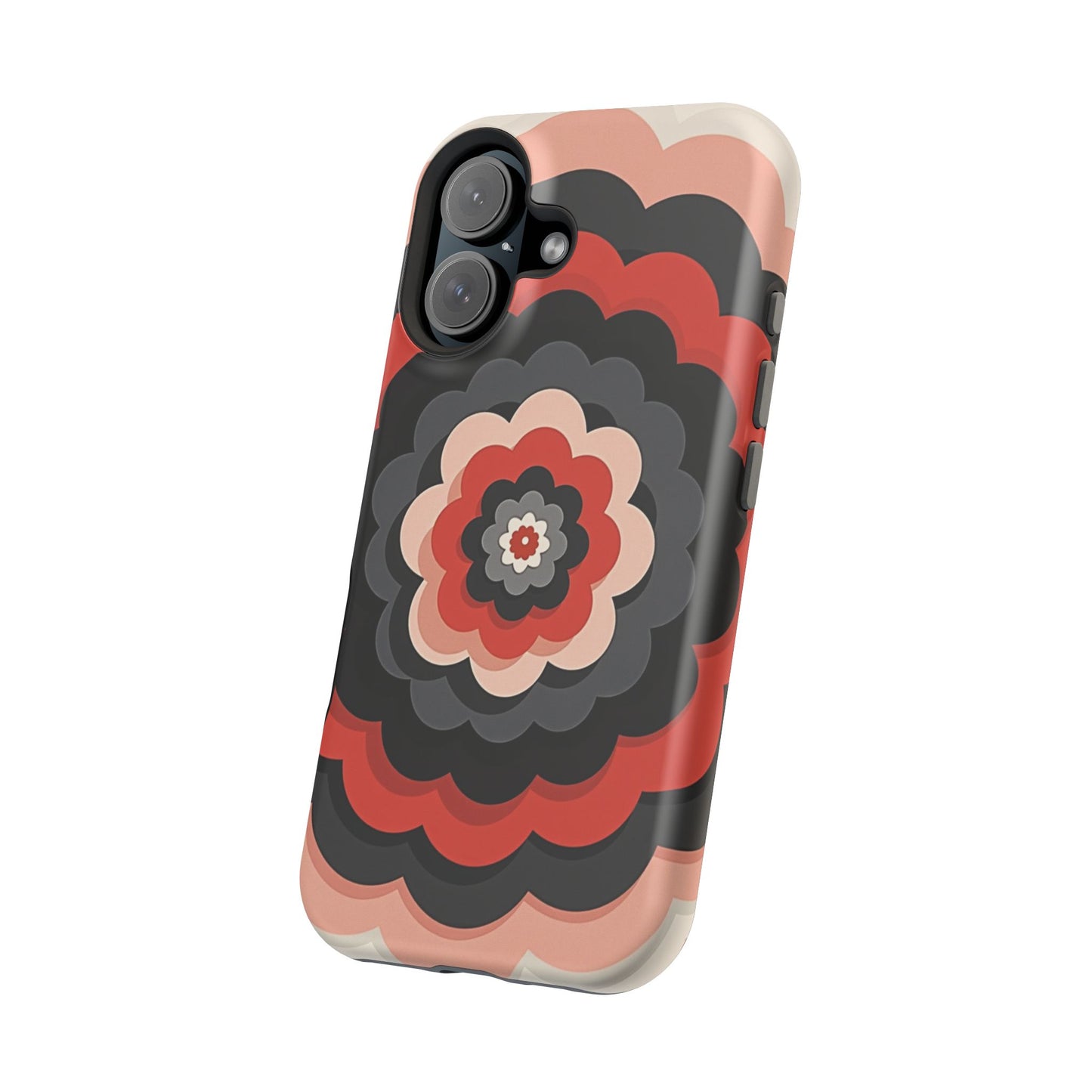 Floral Phone Case - Retro Flower iPhone Case, Aesthetic Gift Idea, Cute Pink Design