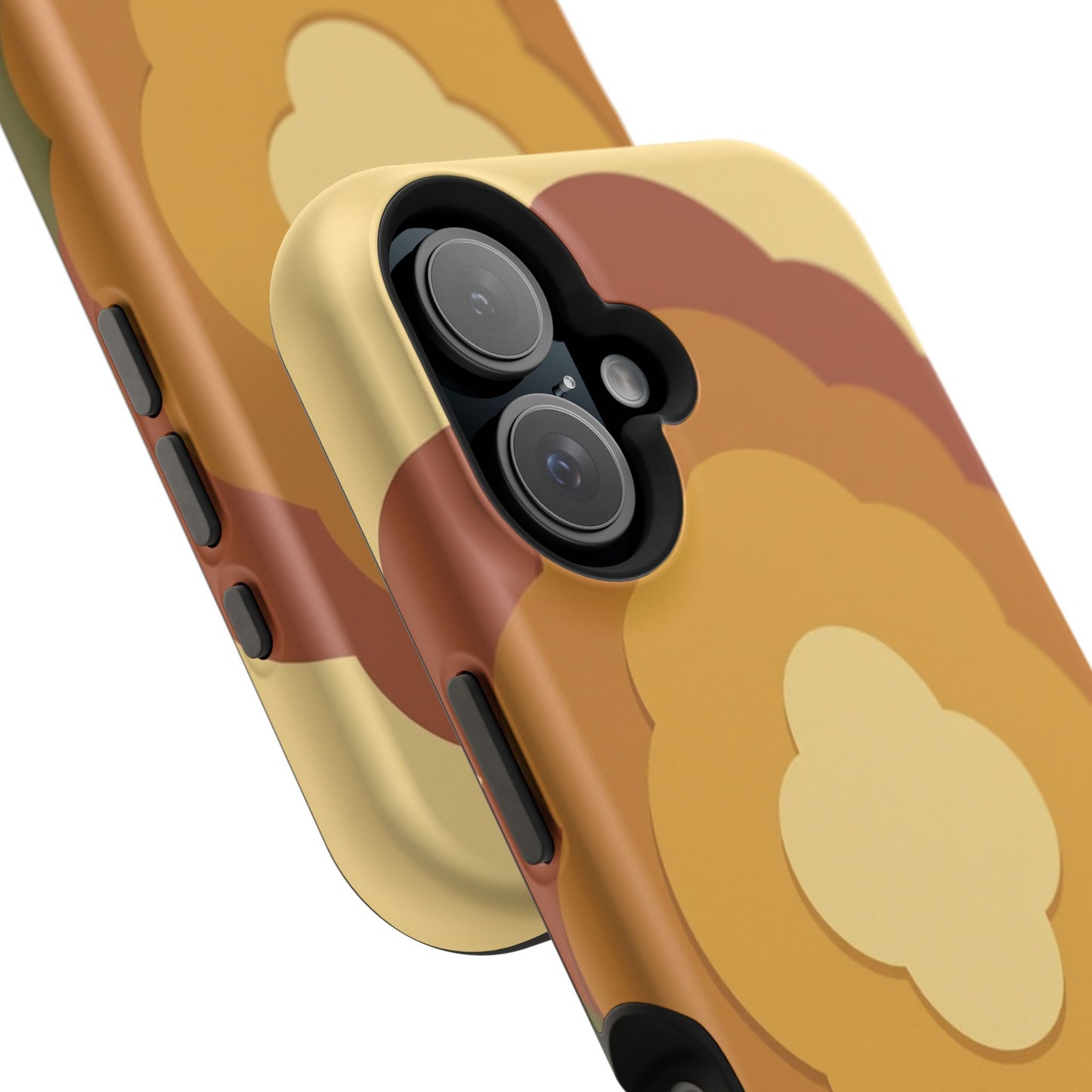 Retro Layered Bloom iPhone Case - 70s Flower Power Design, Vintage Aesthetic Gift Idea