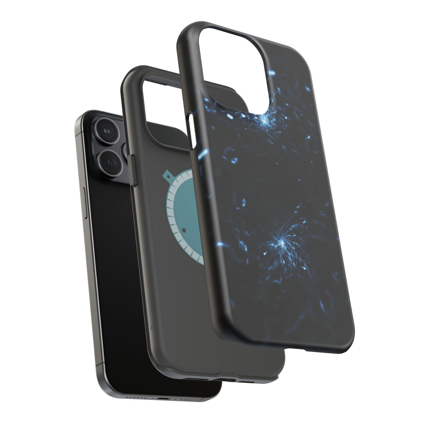 Galaxy Phone Case - Aesthetic iPhone Case | Blue Abstract Energy Design | Gifts for Him/Her | Sci-Fi Tech Vibes