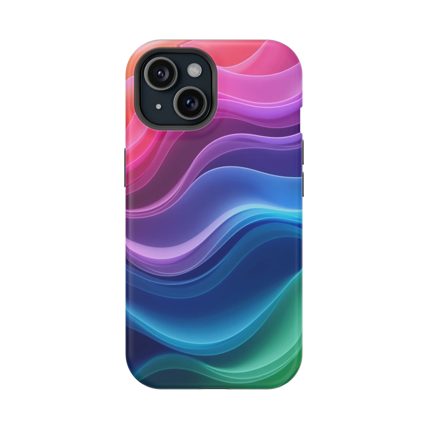 Pastel Wave Phone Case - Aesthetic iPhone Case | Lavender & Blue Gradient Design | Gifts for Her | Unique Art Print