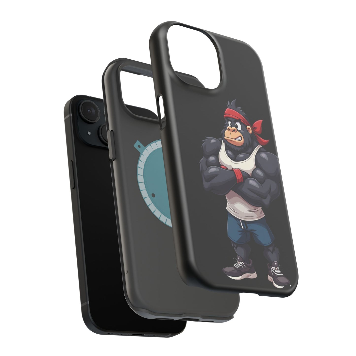 Red Band Gym Gorilla Phone Case β Fierce Style Meets Tough Protection