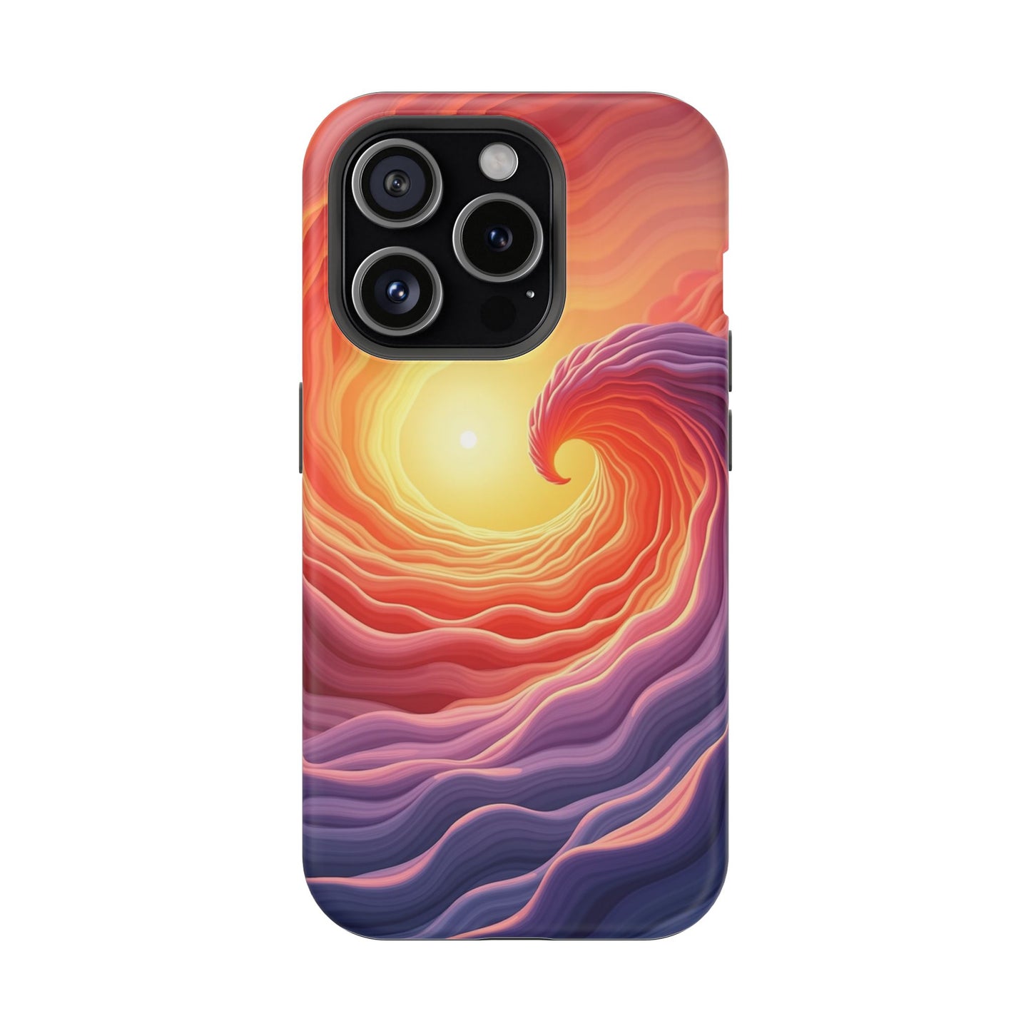 Sunburst Wave iPhone Case - Ocean Sunset Design, Aesthetic Beach Gift Idea