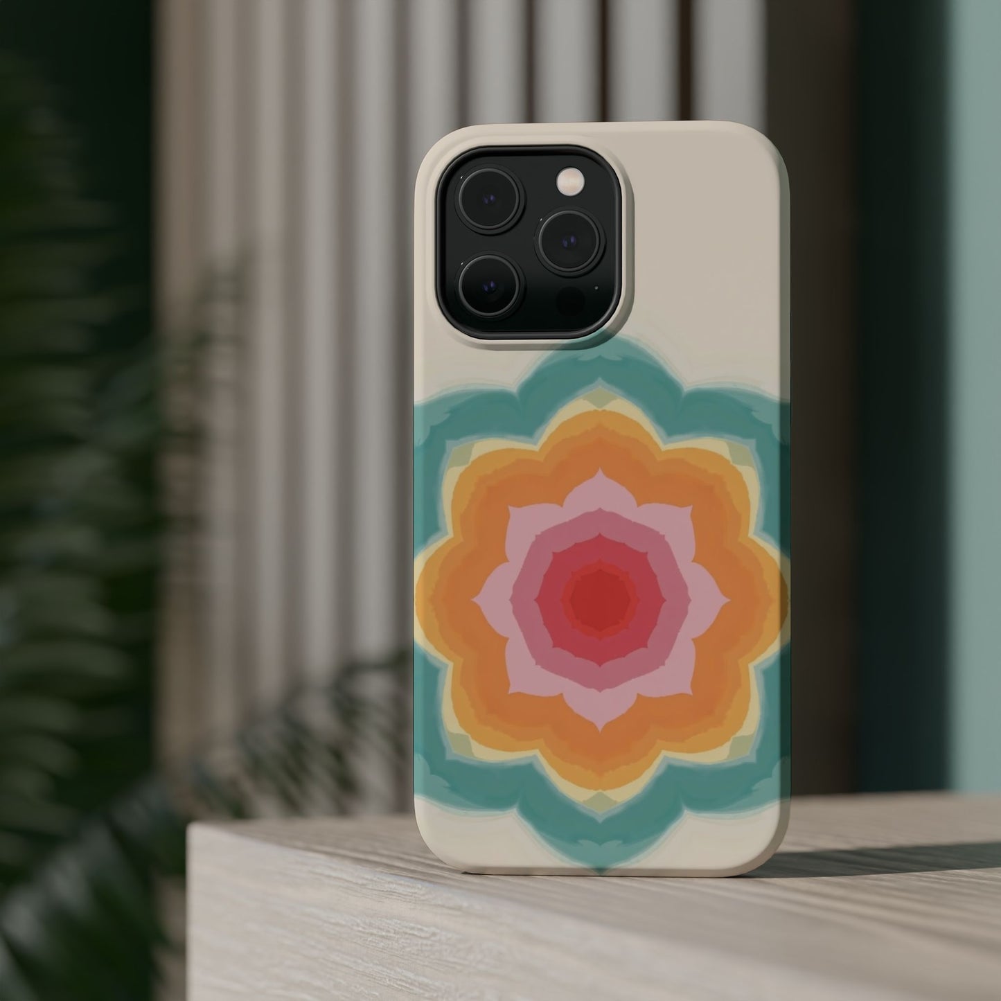 Floral Bloom iPhone Case - Retro Flower Power Design, Aesthetic Gift Idea