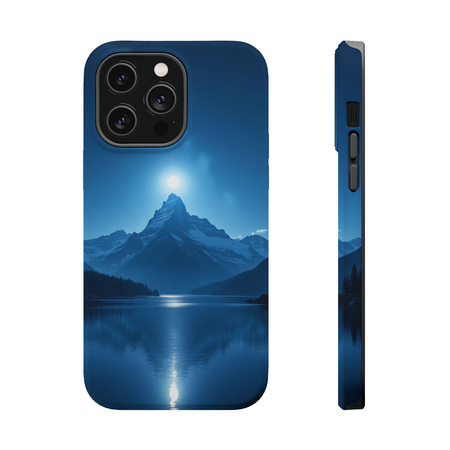 Mountain Moon Phone Case - Serene Landscape iPhone Cover - Nature Lover Gift