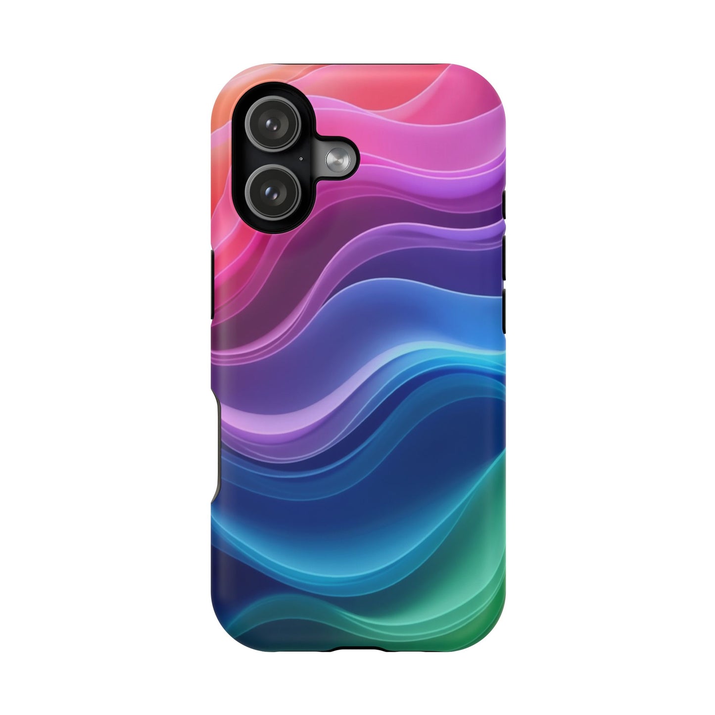 Pastel Wave Phone Case - Aesthetic iPhone Case | Lavender & Blue Gradient Design | Gifts for Her | Unique Art Print
