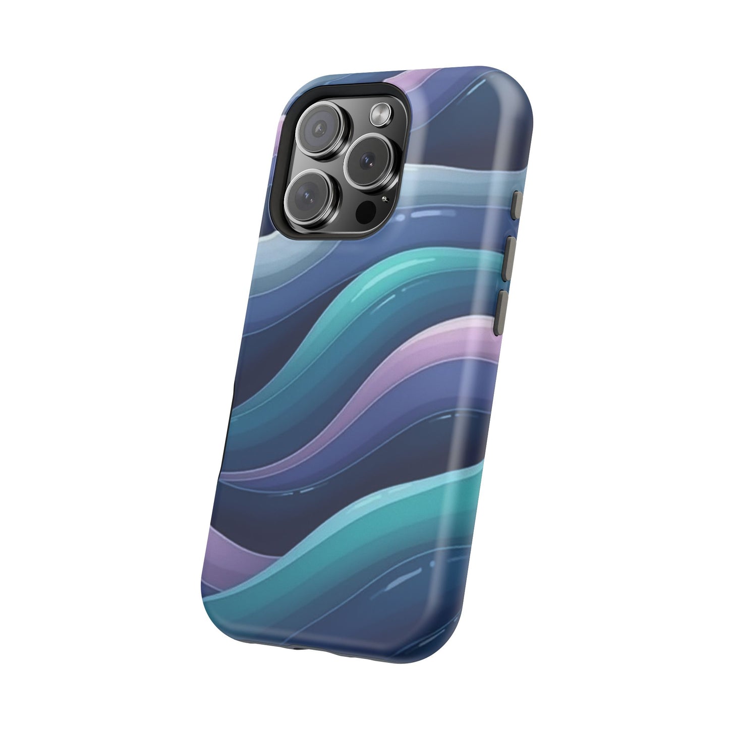 Blue Wave Phone Case - Aesthetic iPhone Case | Dark Moody Gradient Design | Gifts for Her | Unique Art Print