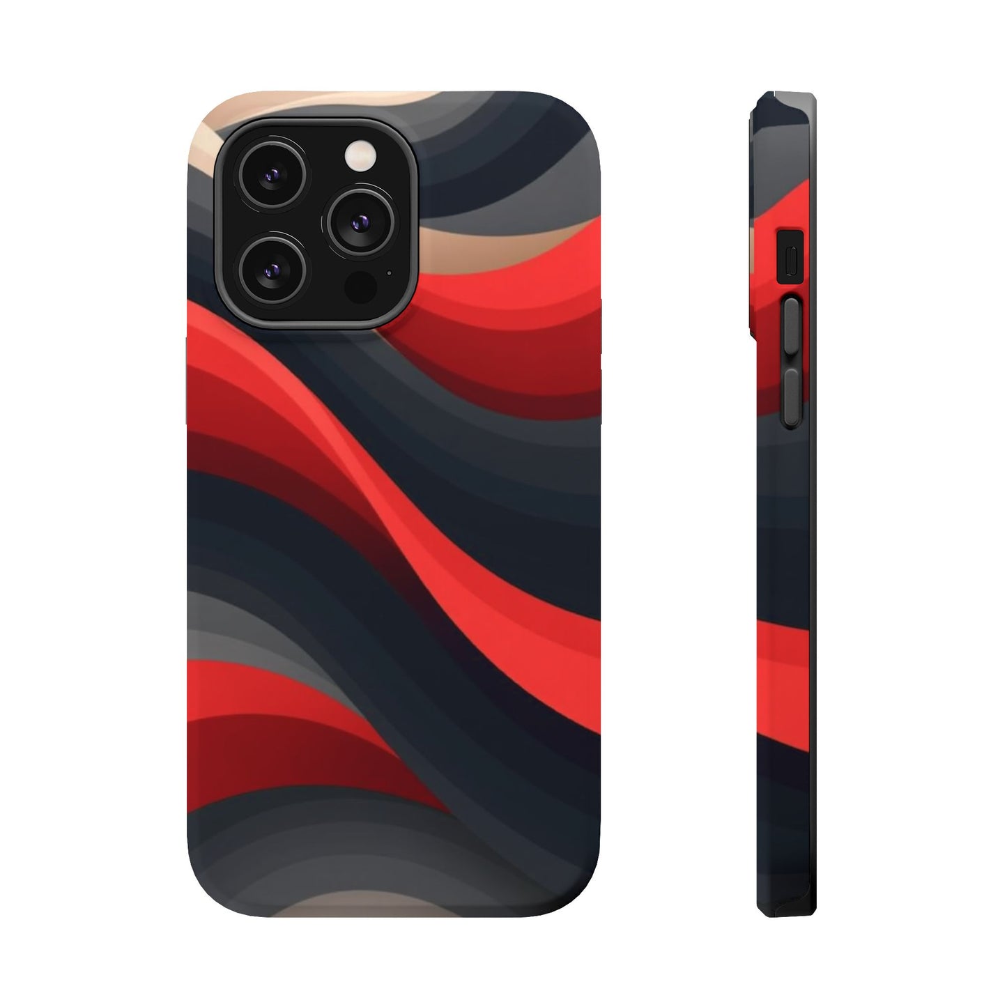 Dynamic Elegance Phone Case - Bold Wave Design | Trendy Aesthetic Gift Idea