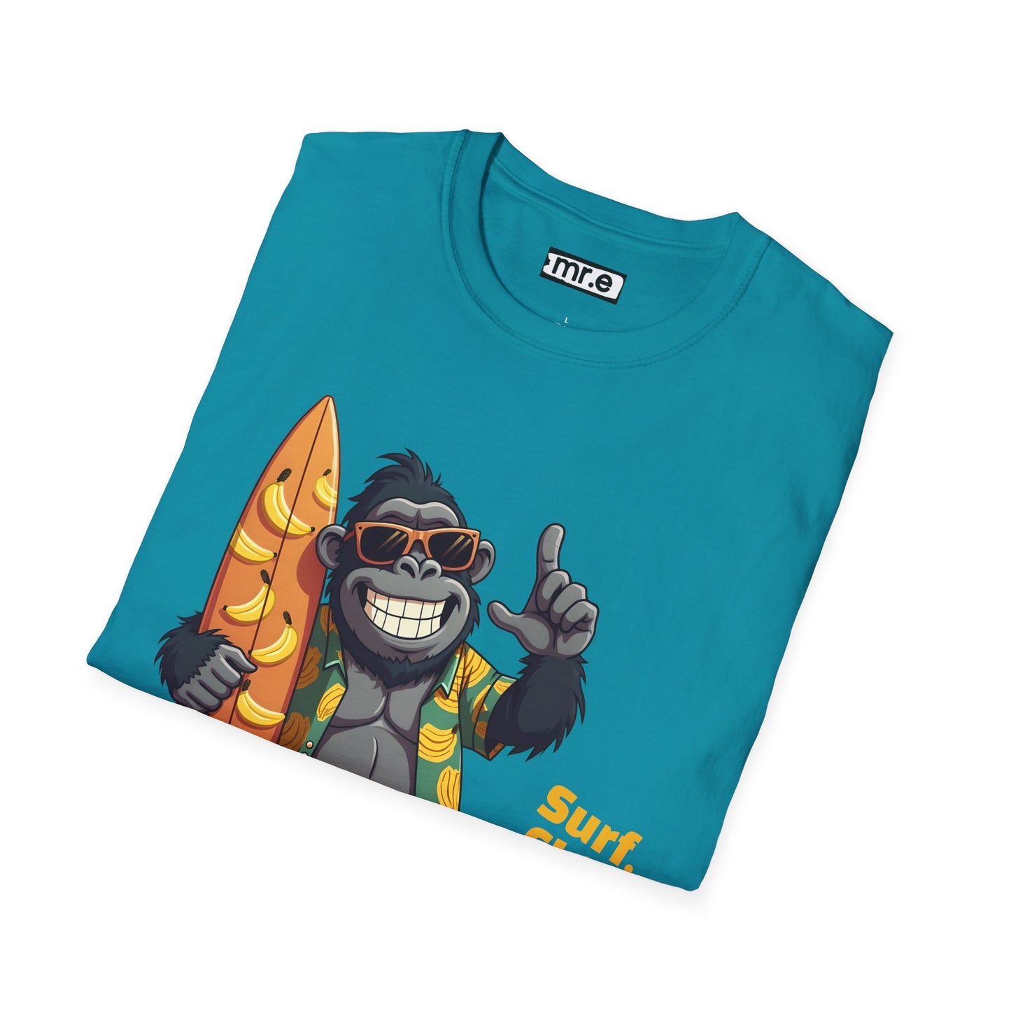 Surf. Chill. Peel. Repeat. β Funny Tropical Gorilla T-Shirt