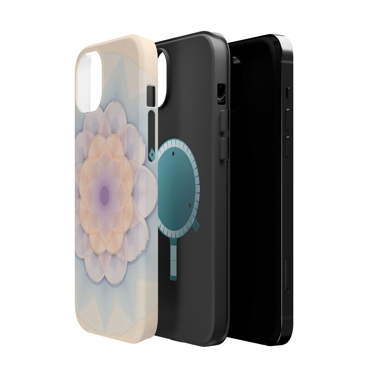 Pastel Mandala Phone Case - Aesthetic iPhone Case, Floral Gift Idea, Spiritual Zen Design