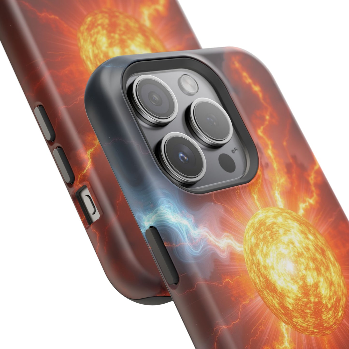 Solar Flare iPhone Case - Fiery Sunburst Space Design - Astronomy Gift Idea