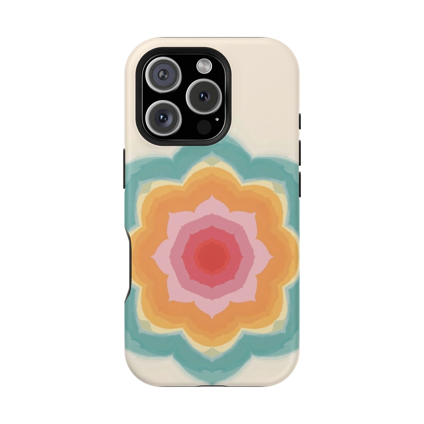 Floral Bloom iPhone Case - Retro Flower Power Design, Aesthetic Gift Idea