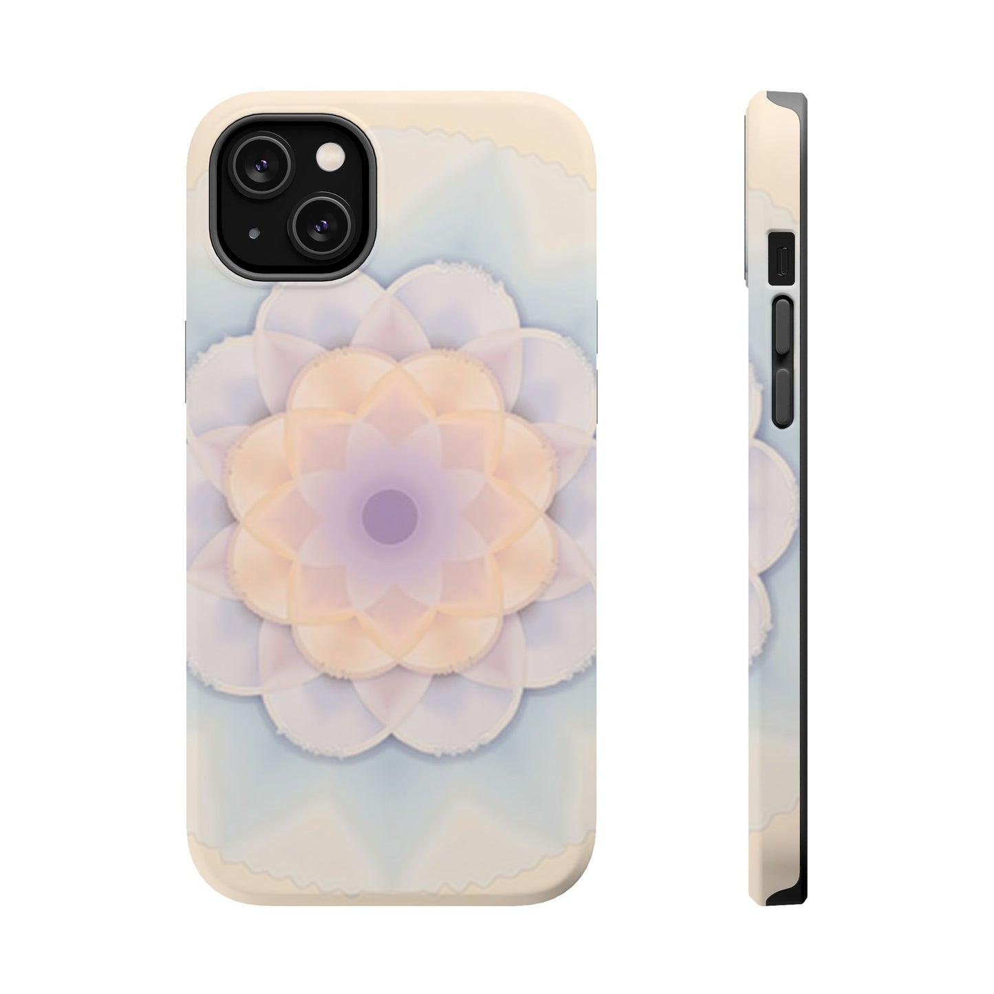 Pastel Mandala Phone Case - Aesthetic iPhone Case, Floral Gift Idea, Spiritual Zen Design