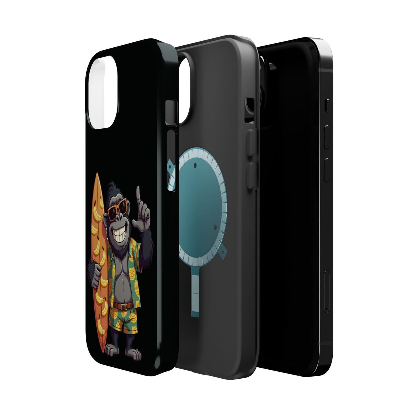 Banana Vibes Surf Gorilla Phone Case β Tropical Chill Meets Jungle Fun