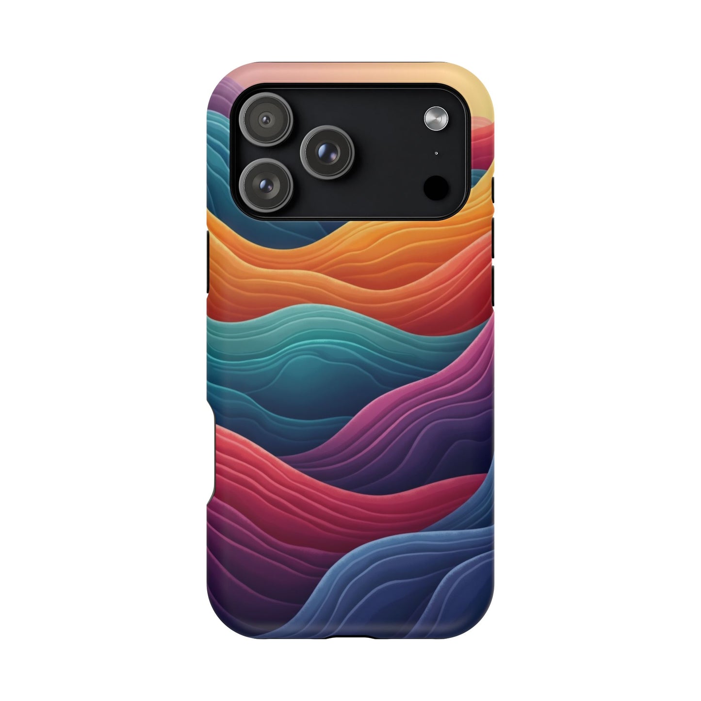 Abstract Wave Phone Case - Aesthetic iPhone Case, Pastel Gift Idea, Trendy Summer Accessory