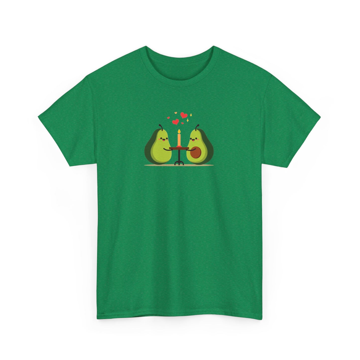 Cute Avocado Couple T-Shirt – “Avocuddles Date Night” – Funny Romantic Tee for Foodie Lovers & Veggie Fans