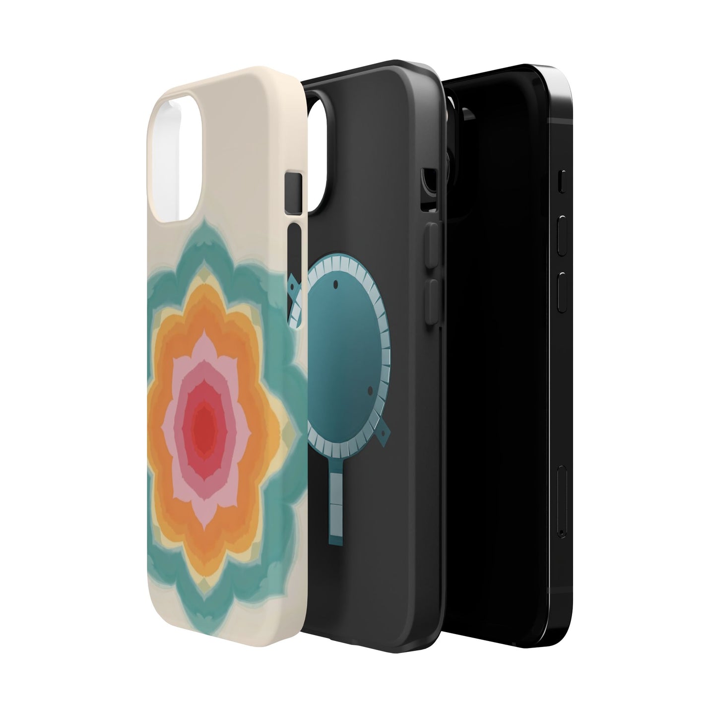 Floral Bloom iPhone Case - Retro Flower Power Design, Aesthetic Gift Idea