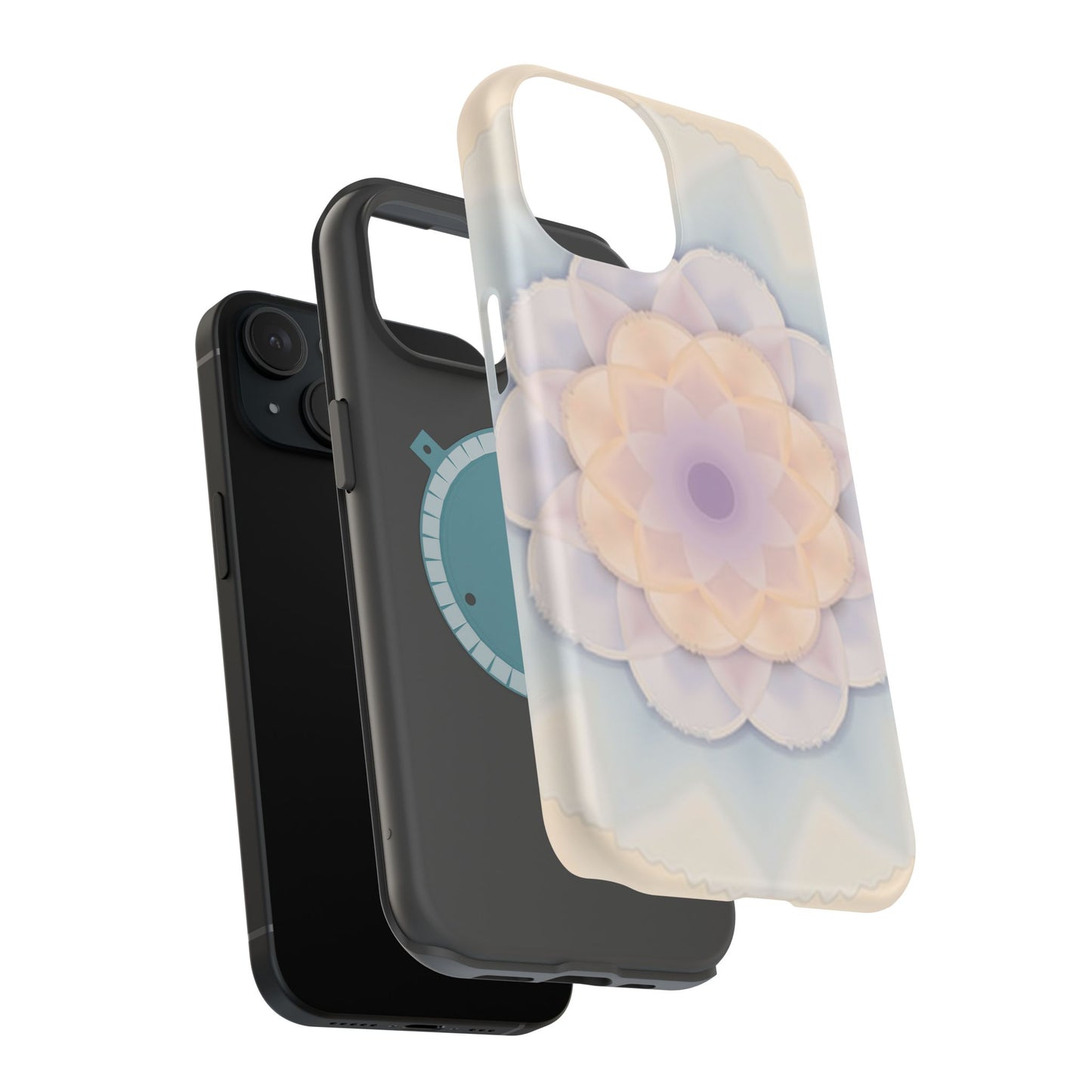 Pastel Mandala Phone Case - Aesthetic iPhone Case, Floral Gift Idea, Spiritual Zen Design