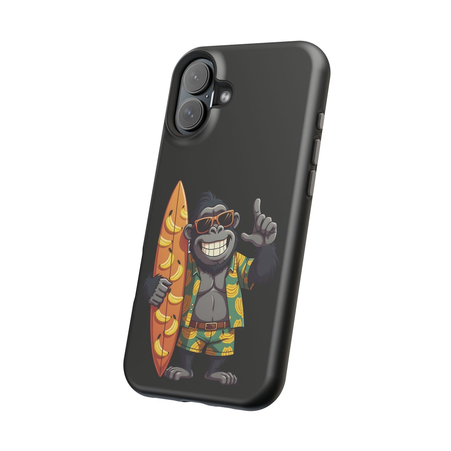 Banana Vibes Surf Gorilla Phone Case β Tropical Chill Meets Jungle Fun