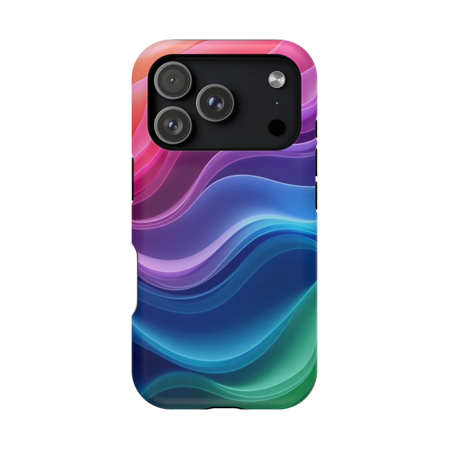 Pastel Wave Phone Case - Aesthetic iPhone Case | Lavender & Blue Gradient Design | Gifts for Her | Unique Art Print