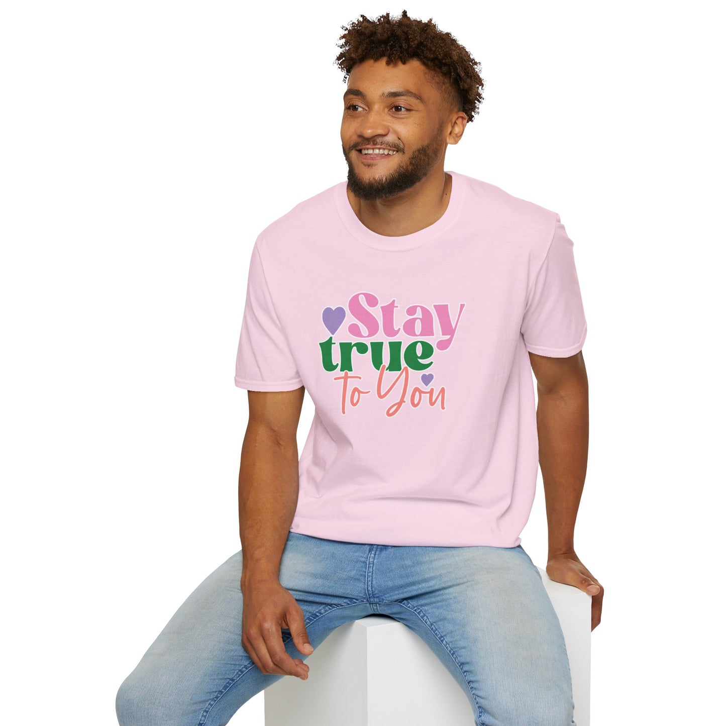 "Stay True to You" Inspirational & Motivational T-Shirt – Empowering Minimalist Tee for Self-Love, Confidence & Authenticity