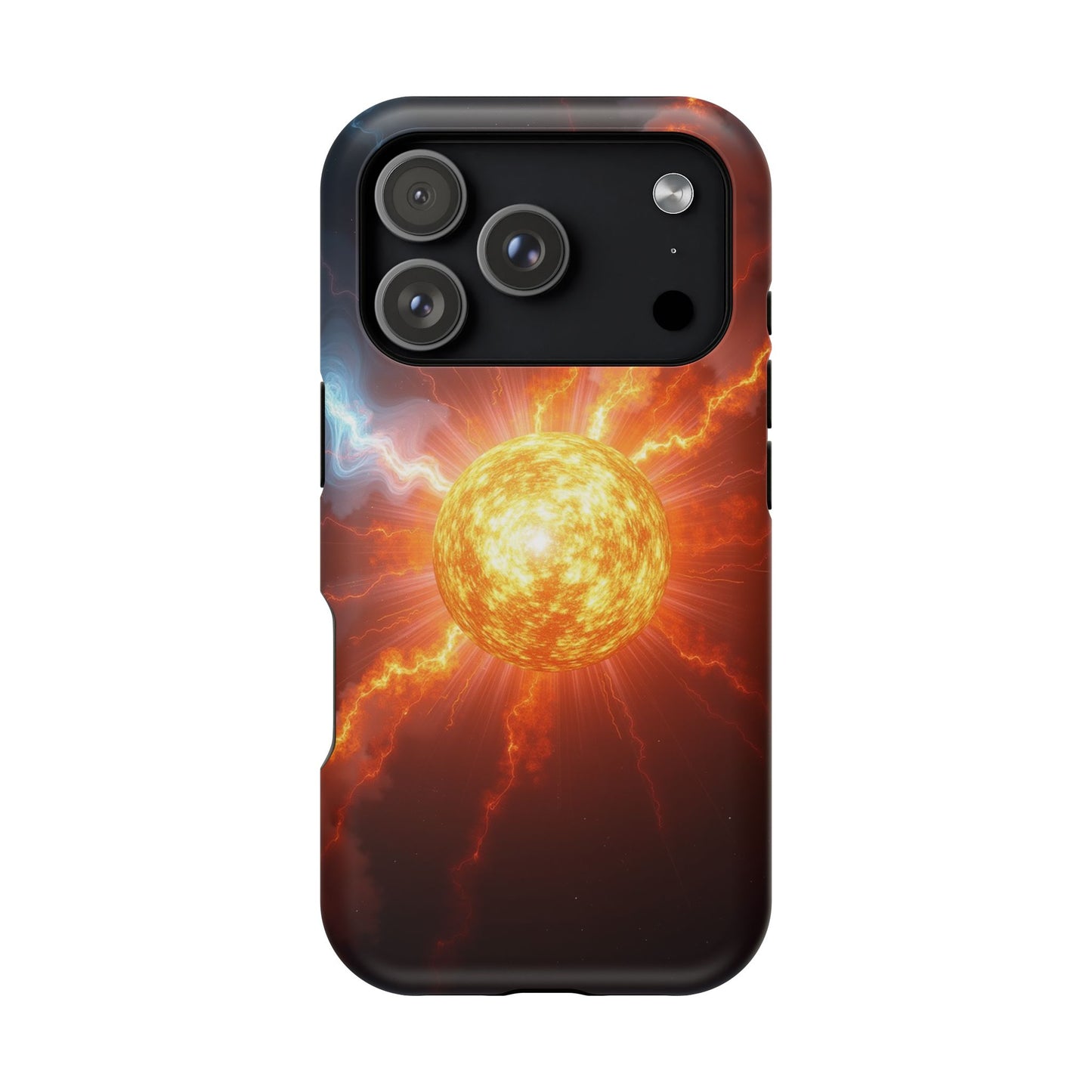 Solar Flare iPhone Case - Fiery Sunburst Space Design - Astronomy Gift Idea