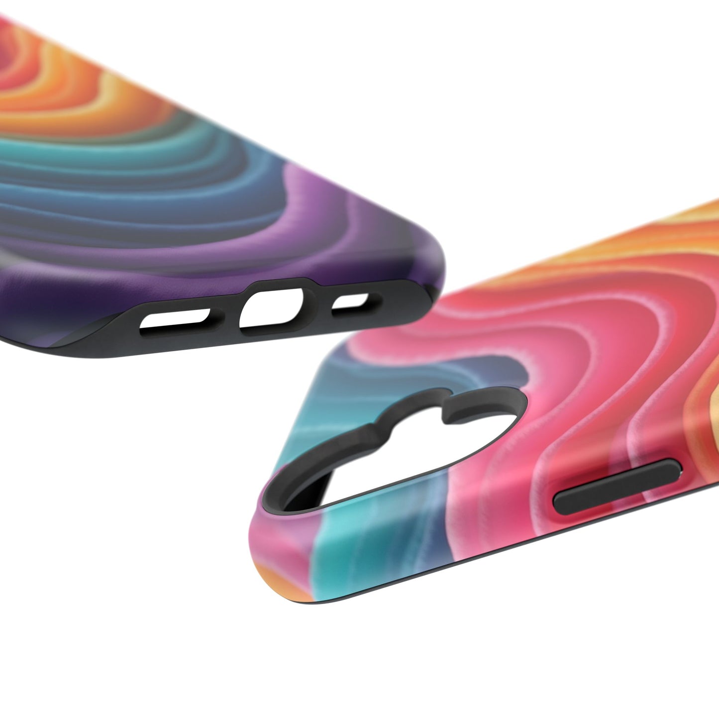 Colorful Wave Phone Case - Aesthetic iPhone Case, Pride Gift Idea, Trendy Summer Accessory