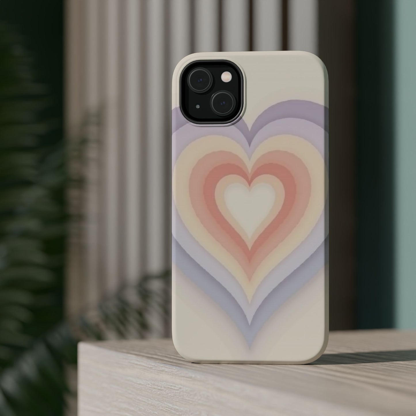 Radiant Heart iPhone Case - Pastel Layered Design - Cute Y2K Aesthetic Gift