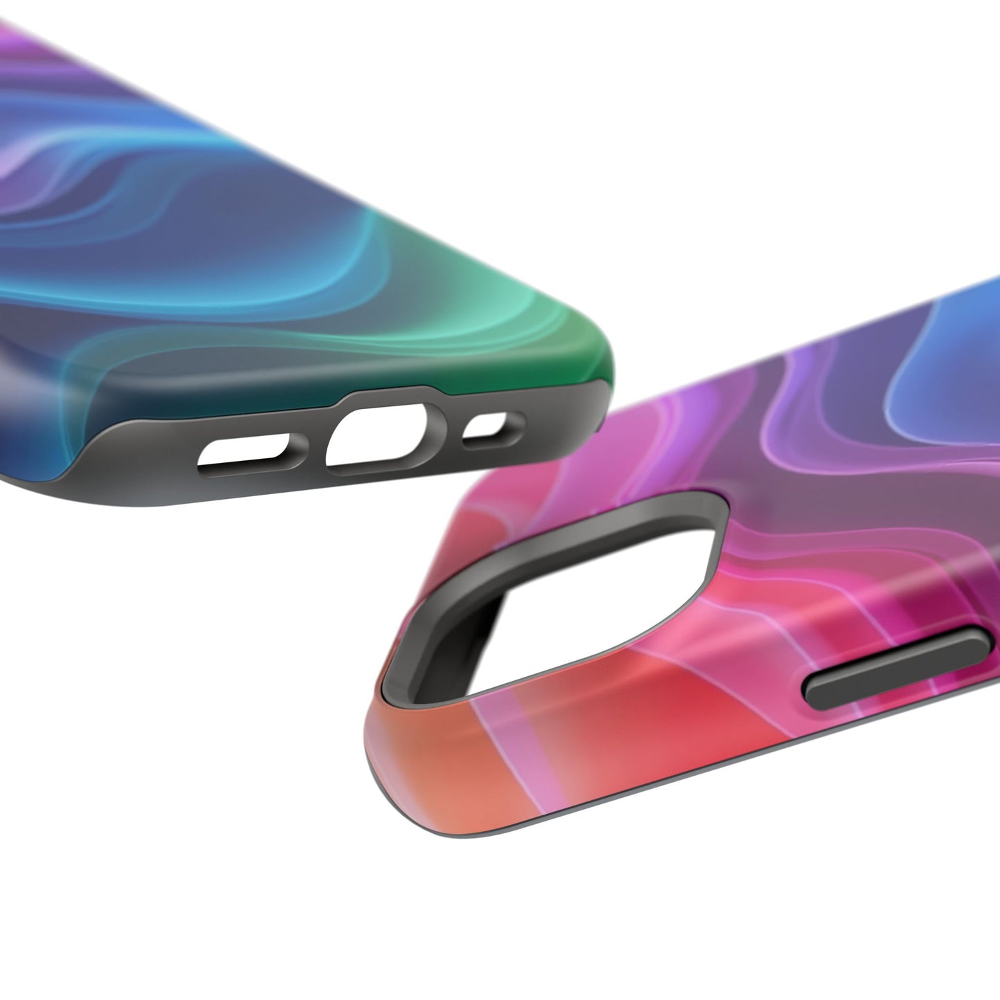 Pastel Wave Phone Case - Aesthetic iPhone Case | Lavender & Blue Gradient Design | Gifts for Her | Unique Art Print