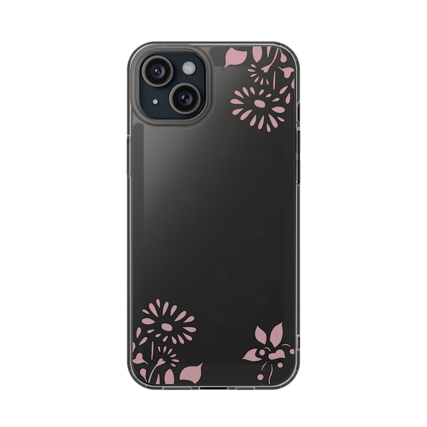 Elegant Floral Clear Phone Case β Minimalist Chic Protection