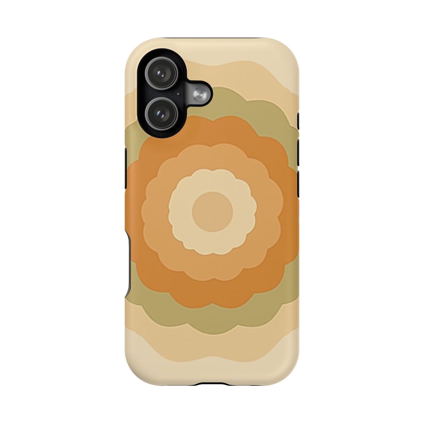 Retro Bloom iPhone Case - 70s Floral Design, Vintage Aesthetic Gift Idea