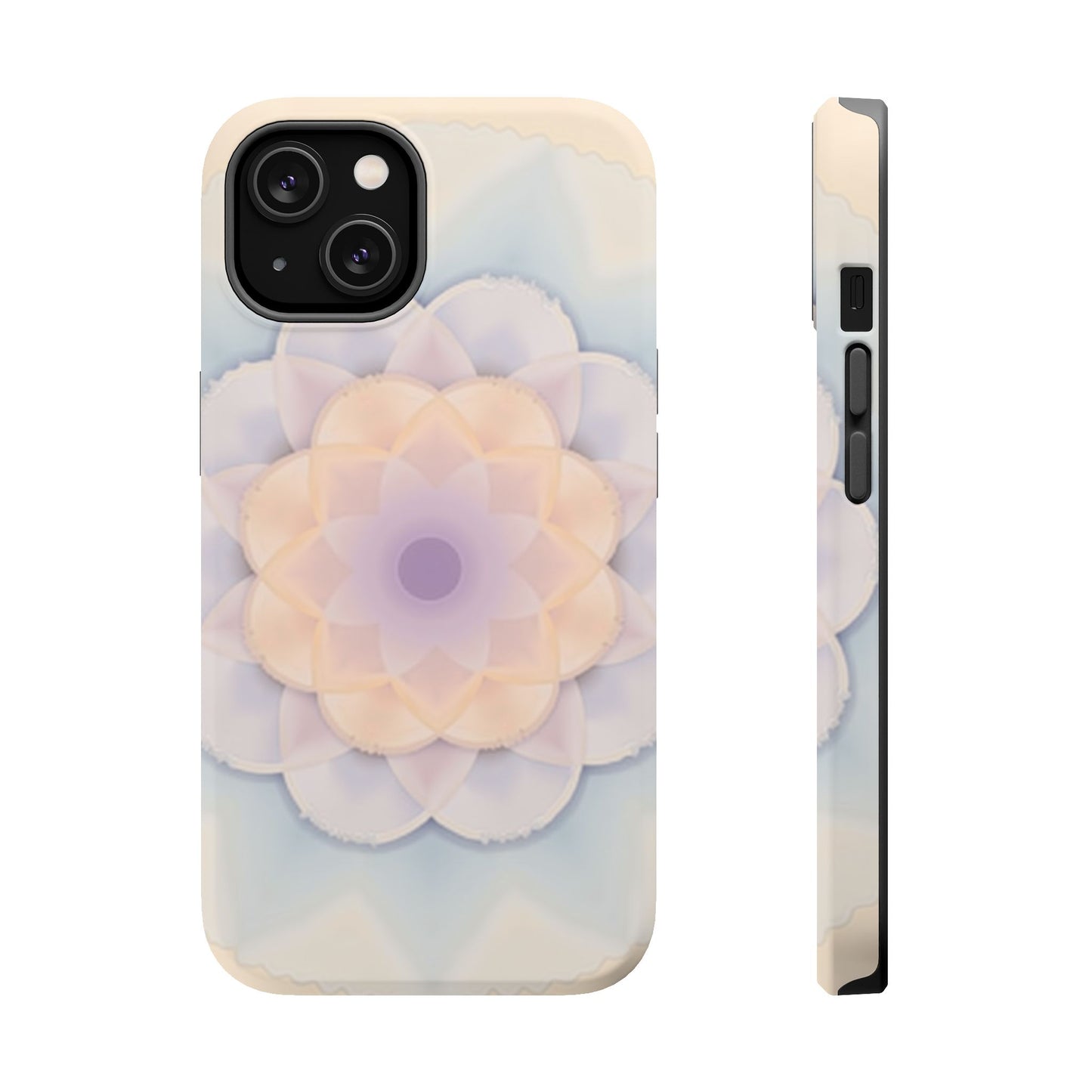 Pastel Mandala Phone Case - Aesthetic iPhone Case, Floral Gift Idea, Spiritual Zen Design