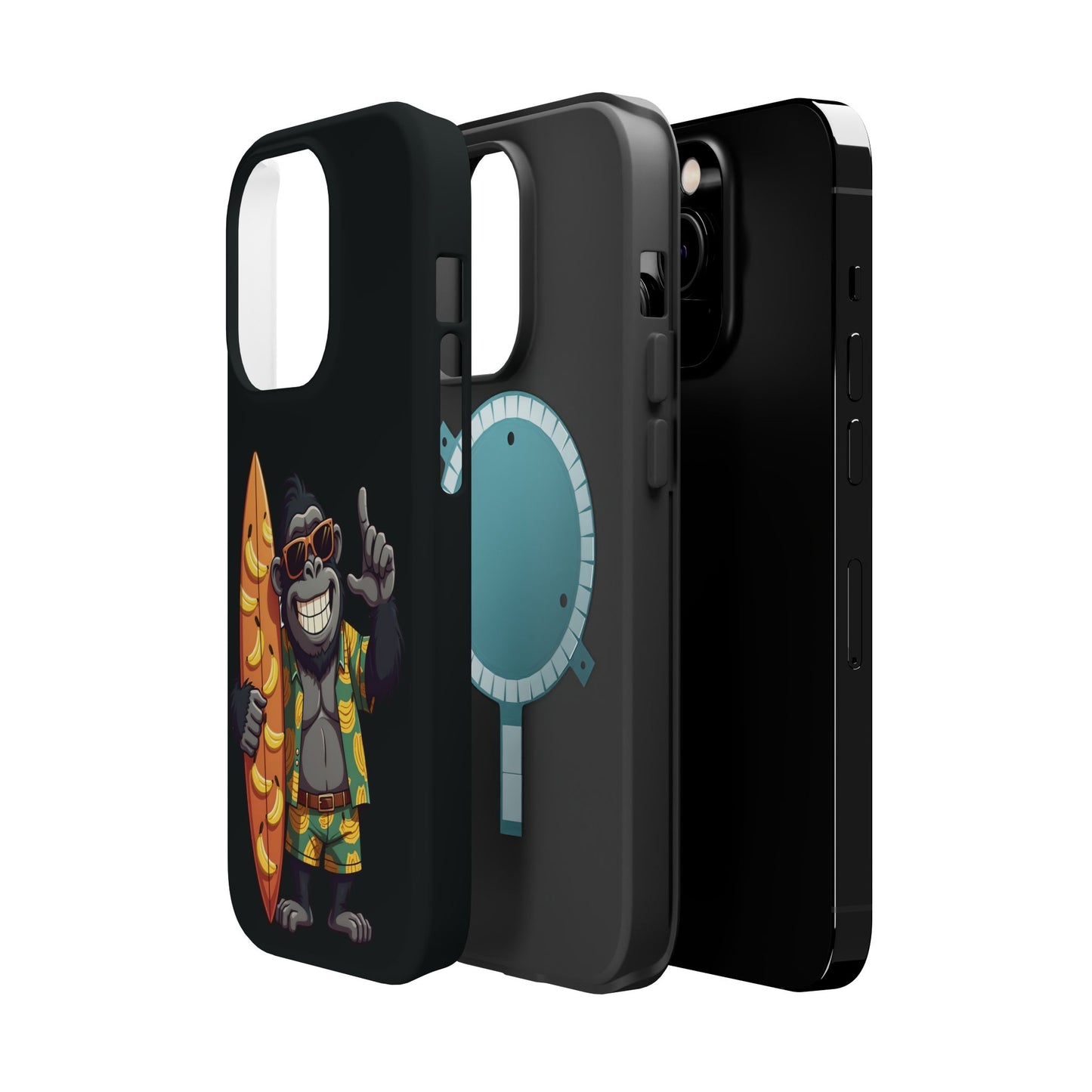 Banana Vibes Surf Gorilla Phone Case β Tropical Chill Meets Jungle Fun