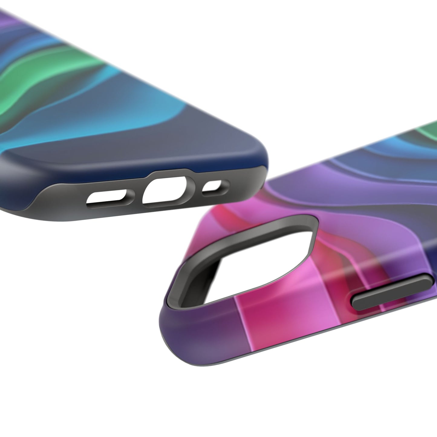 Rainbow Wave Phone Case - Colorful Abstract Design | Aesthetic iPhone Case | Trendy Gifts for Her | Vivid Gradient Art