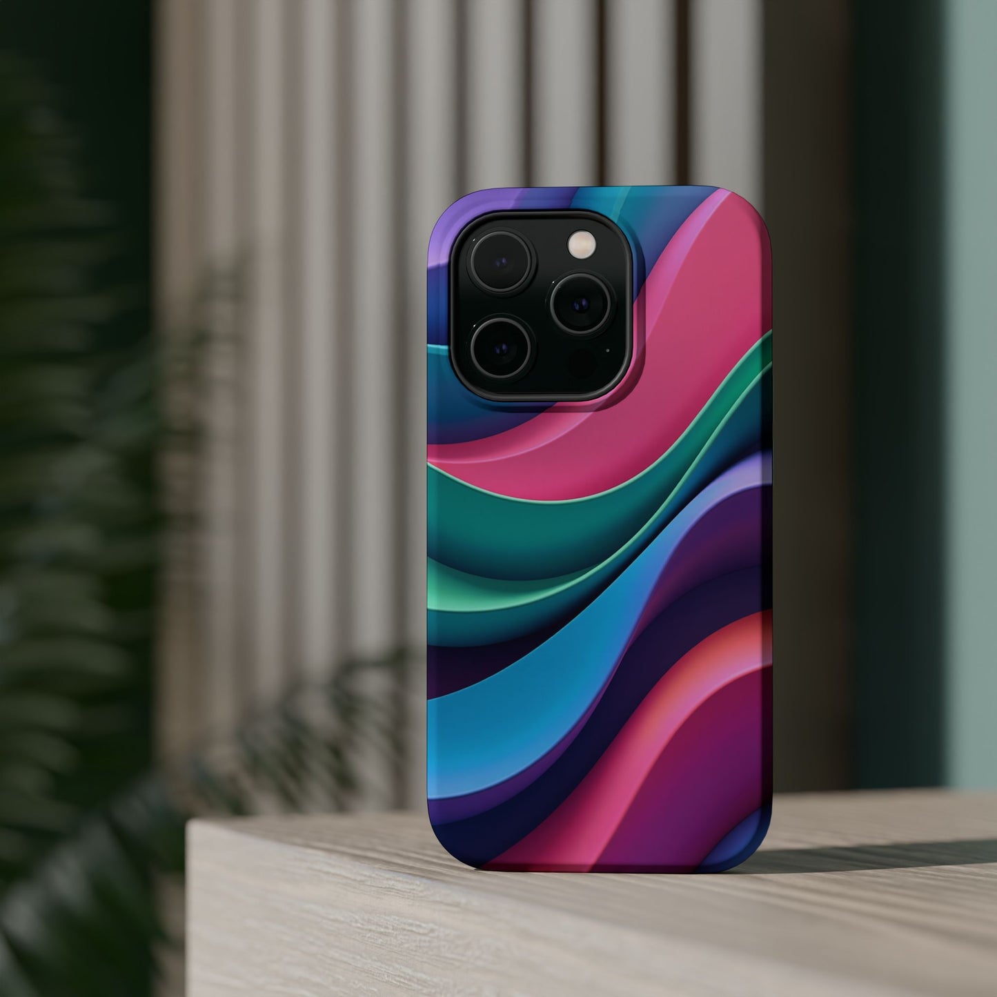 Aesthetic Wave Phone Case - Colorful iPhone Case, Ocean Gift Idea, Trendy Summer Accessory