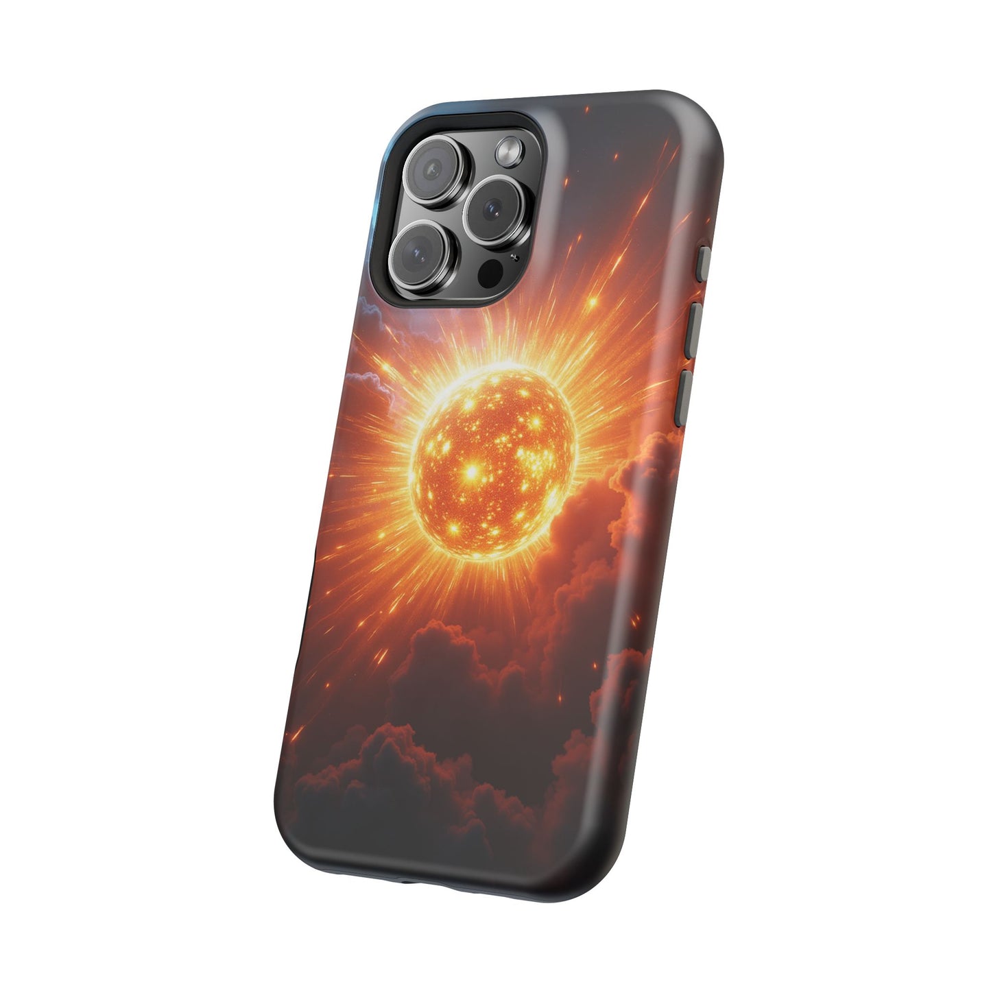 Sun Phone Case - Fiery Starburst iPhone Cover - Astronomy Gift for Him/Her