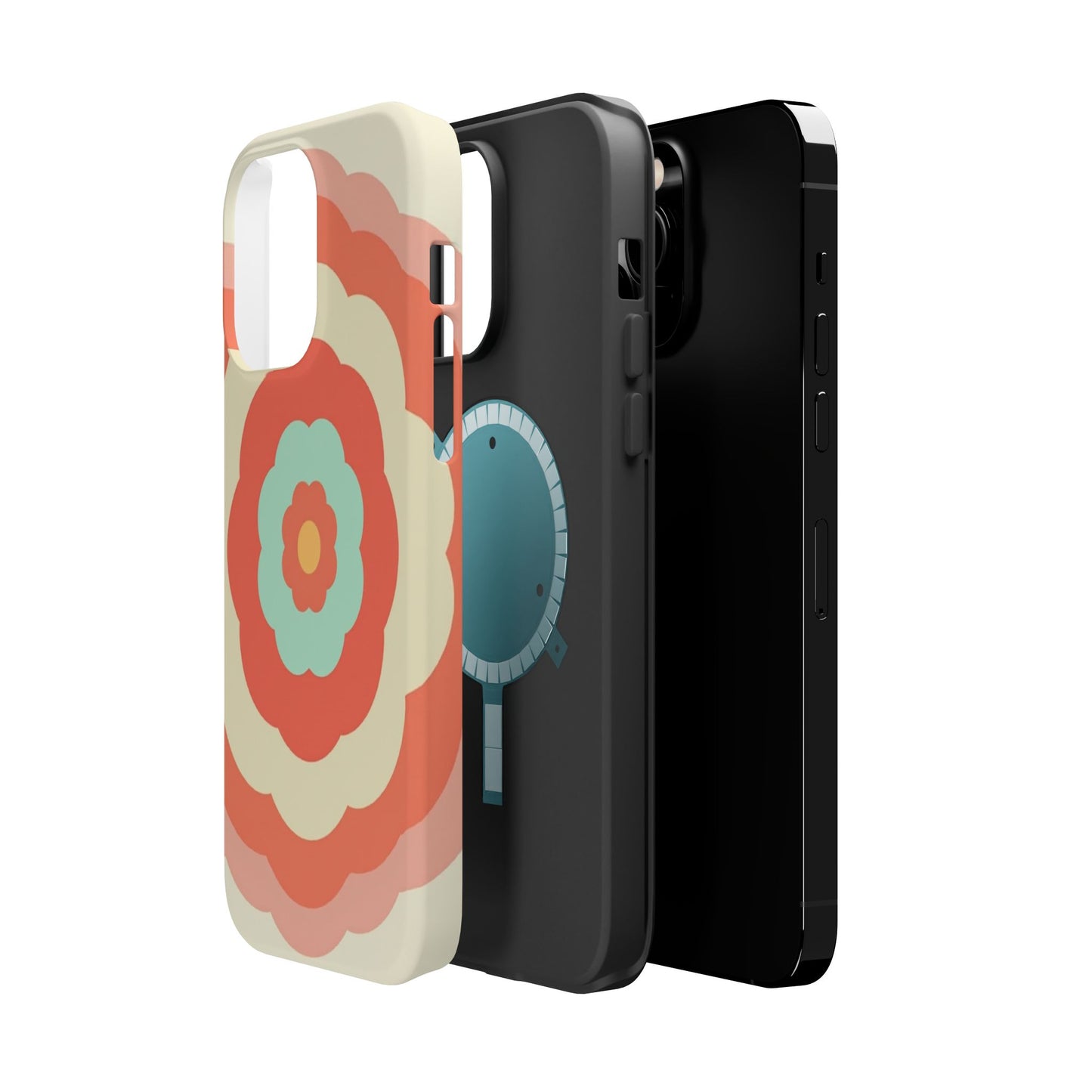 Cute Flower Phone Case - Pastel Aesthetic iPhone Case, Kawaii Gift Idea, Retro Floral Design