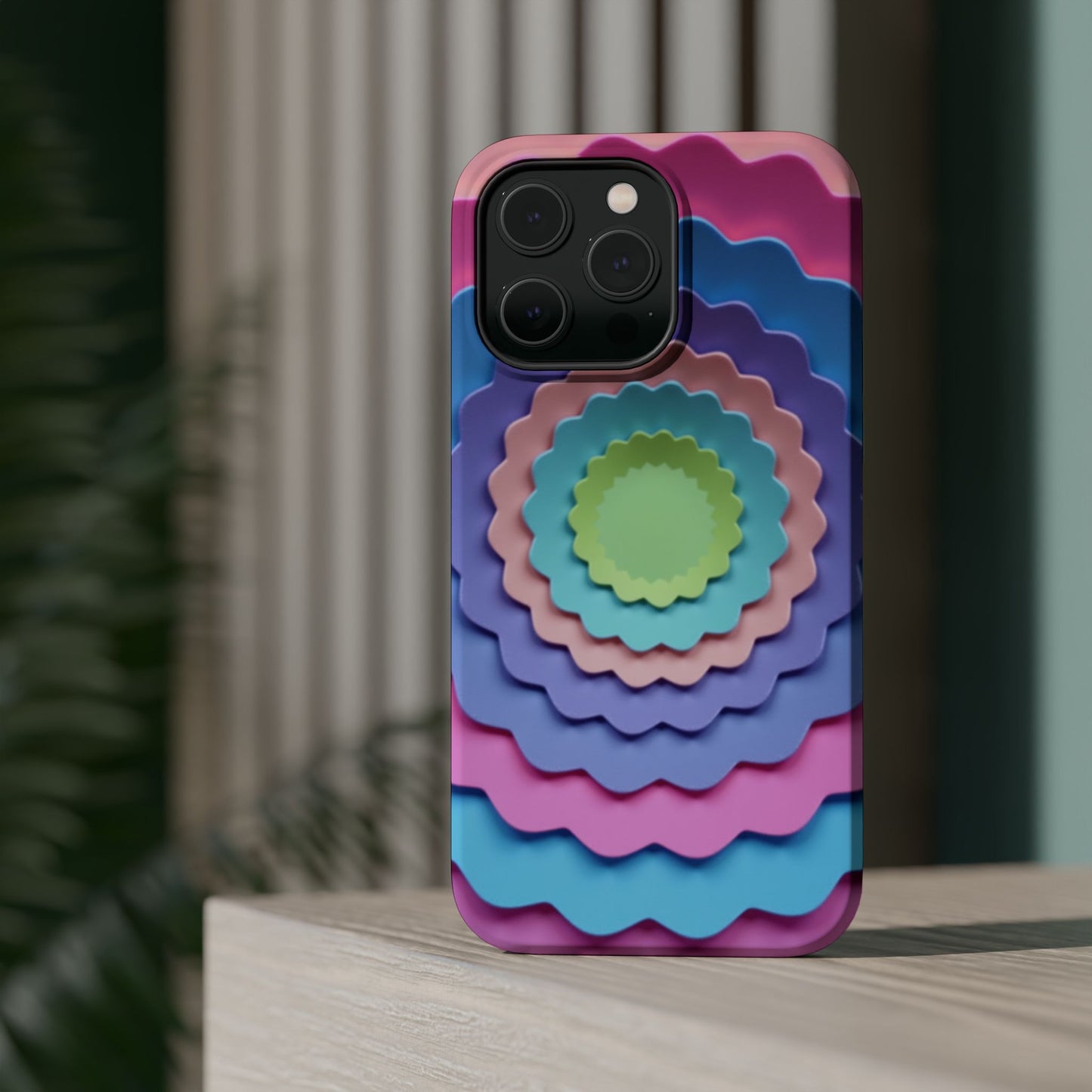 Layered Bloom iPhone Case - Pastel Flower Design, Cute Aesthetic Gift Idea